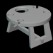 Mesa de vino de madera 3D modelo Compro - render