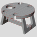 modello 3D di Tavolo da vino in legno comprare - rendering