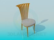 Cadeira com cabeceira curvada