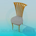 modèle 3D Chaise avec tête de lit incurvée - preview