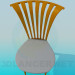 3D Modell Stuhl mit geschwungenen Kopfteil - Vorschau
