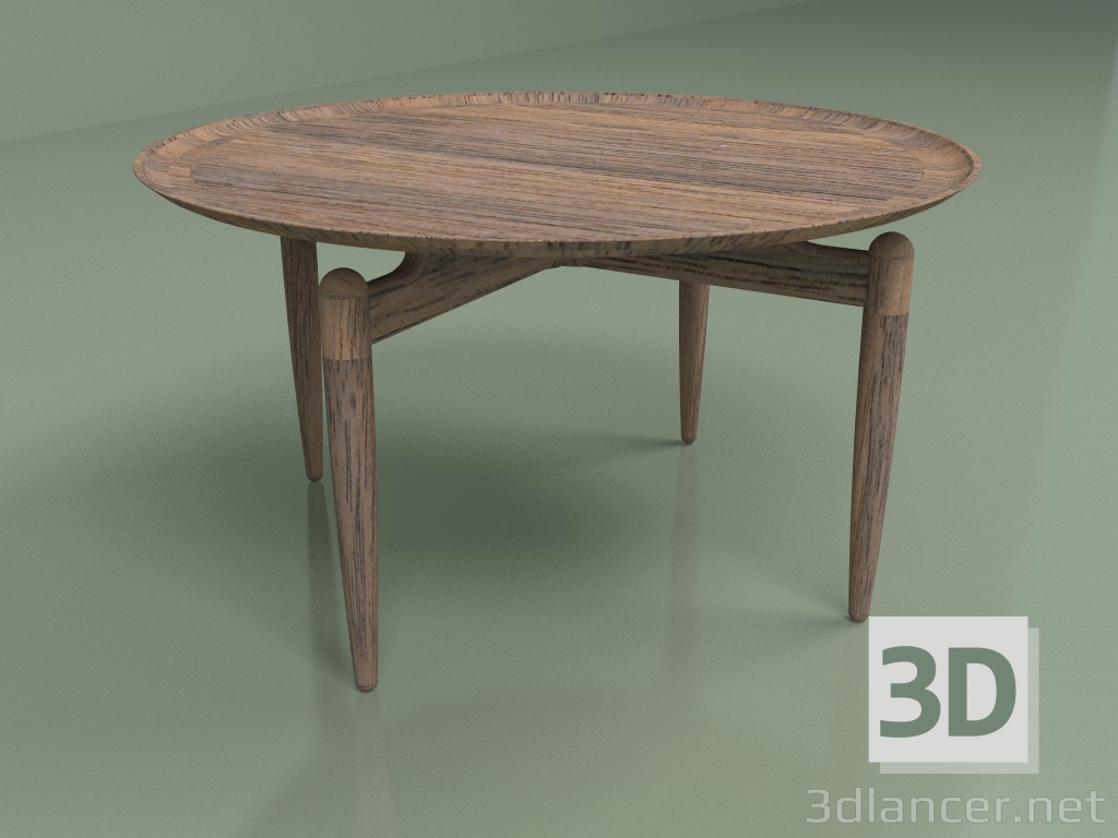 modello 3D Tavolino Lento diametro 80 - anteprima