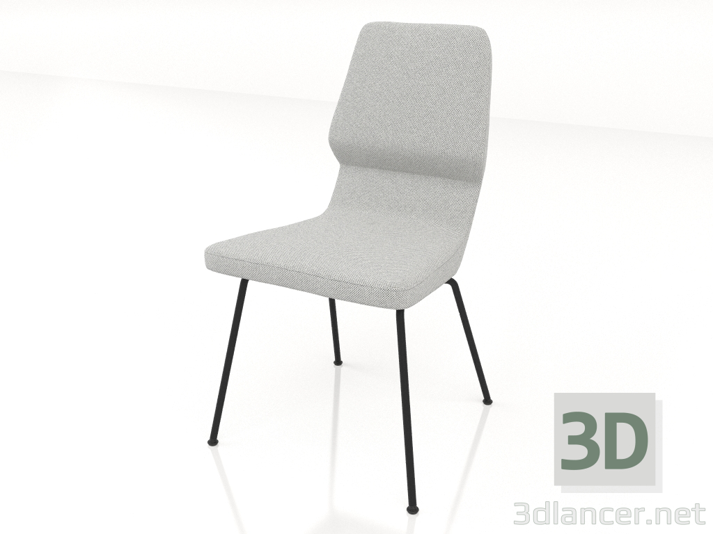 3 डी मॉडल धातु के पैरों पर कुर्सी D16 मिमी - पूर्वावलोकन