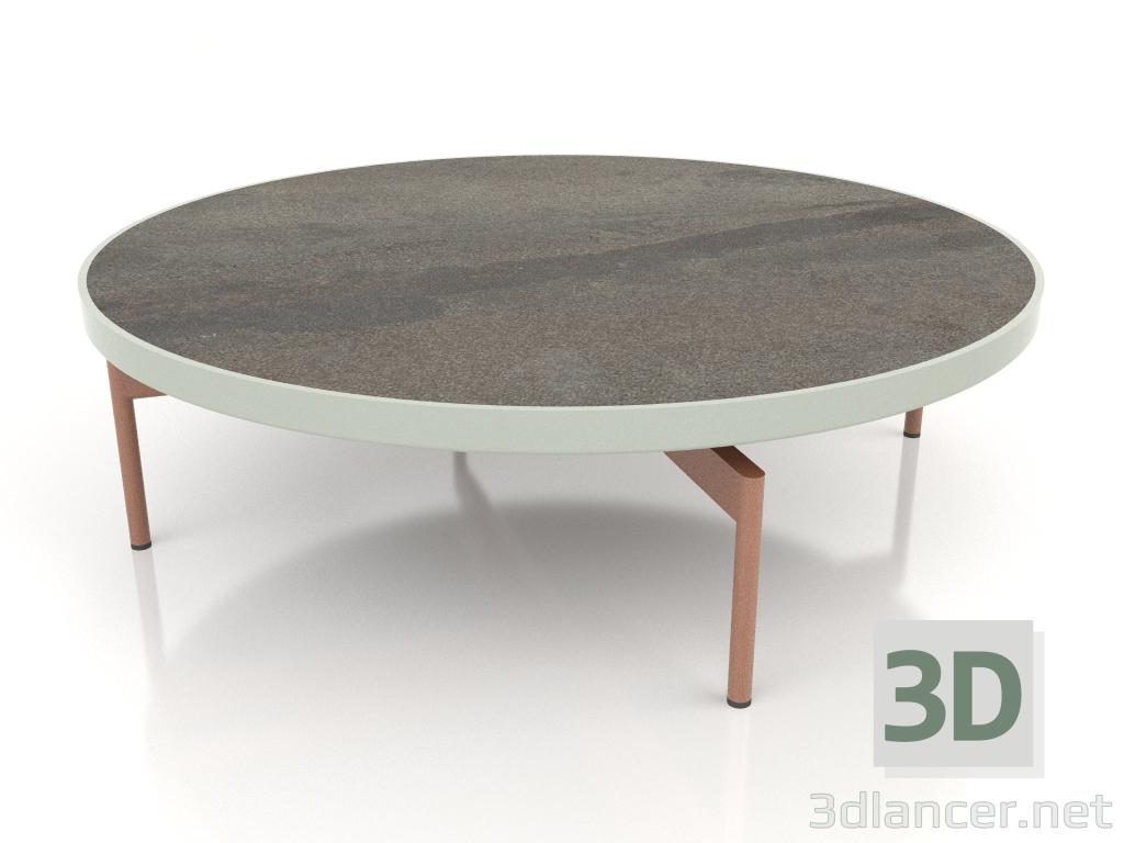 modèle 3D Table basse ronde Ø120 (Gris ciment, DEKTON Radium) - preview