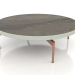 modèle 3D Table basse ronde Ø120 (Gris ciment, DEKTON Radium) - preview
