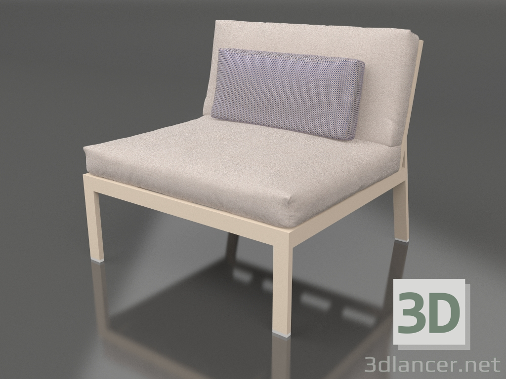 3d model Sofa module, section 3 (Sand) - preview