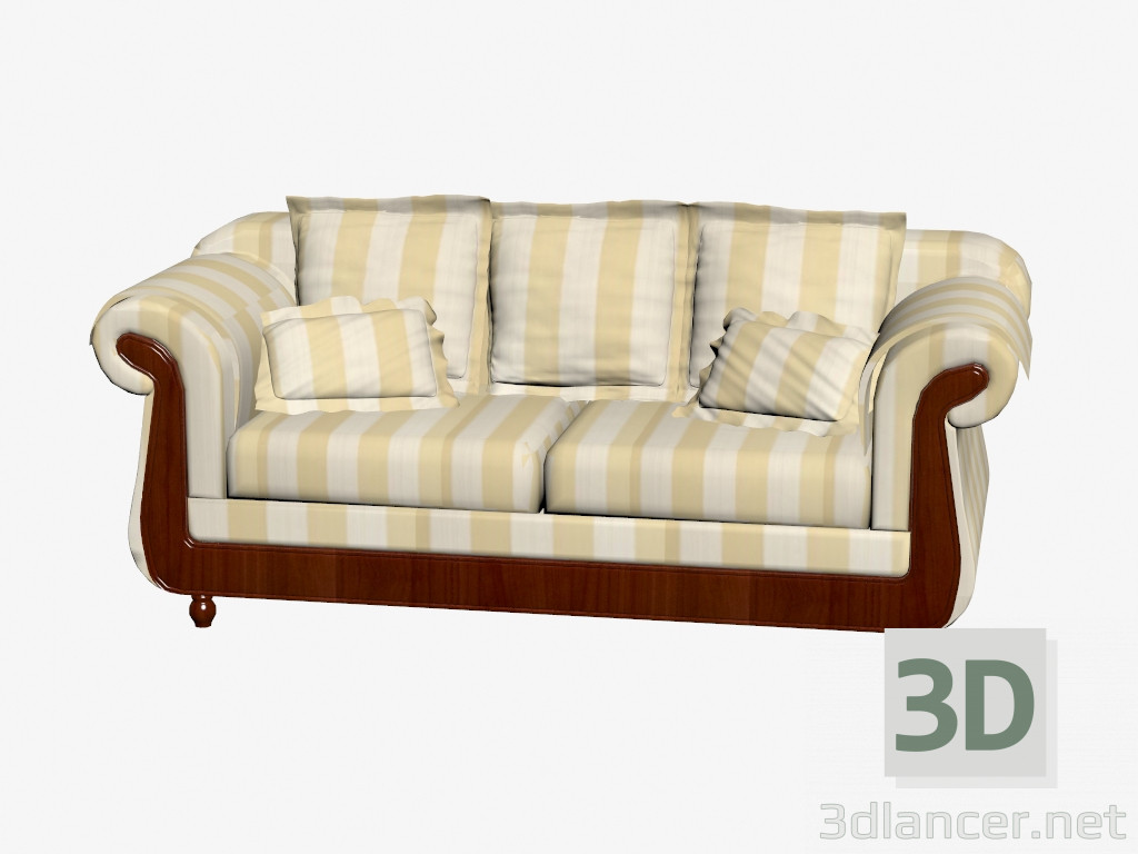 3d model Triple sofa (item CO403) - preview