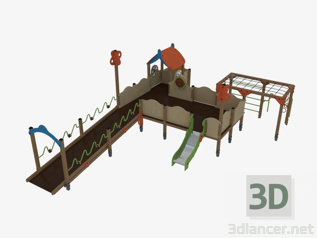 Modelo 3d Complexo de brincadeiras infantis (U0002) - preview