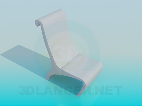 modello 3D Sgabello basso - anteprima