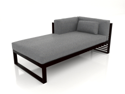 Modulares Sofa, Teil 2 links (Schwarz)