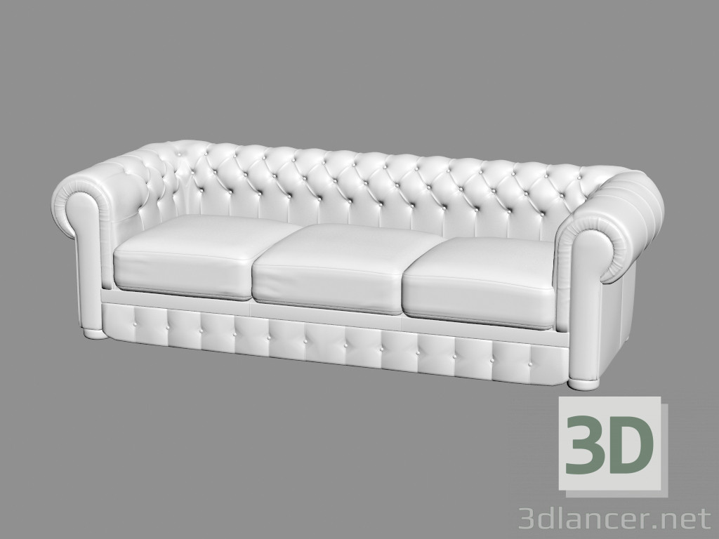 3 डी मॉडल चमड़ा सोफा (SL 1004) - पूर्वावलोकन