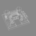 modello 3D Edificio LowPoly RTS astratto - anteprima