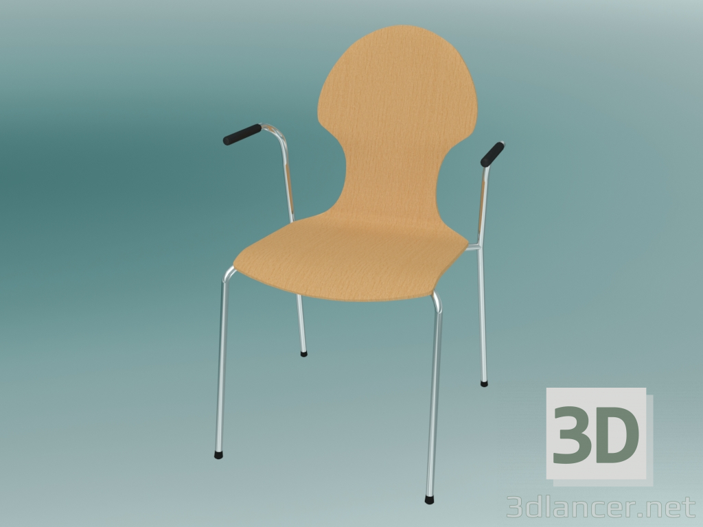 Modelo 3d Cadeira de conferência (K12H 2Р) - preview
