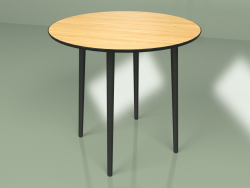 Середній стіл Супутник 80 см шпон (чорний)