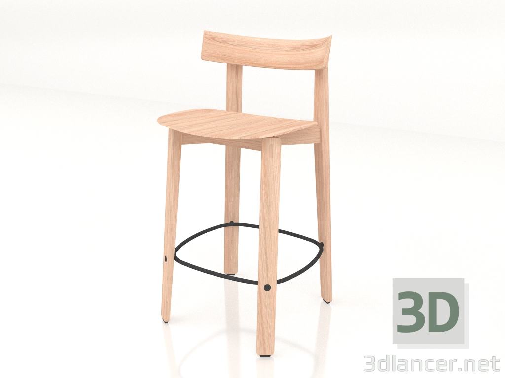 3D Modell Halbbarstuhl Nora (leicht) - Vorschau