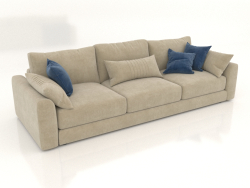 Straight 3-seater sofa SHERLOCK (upholstery option 2)