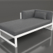 3D Modell Modulares Sofa, Teil 2 links (Weiß) - Vorschau