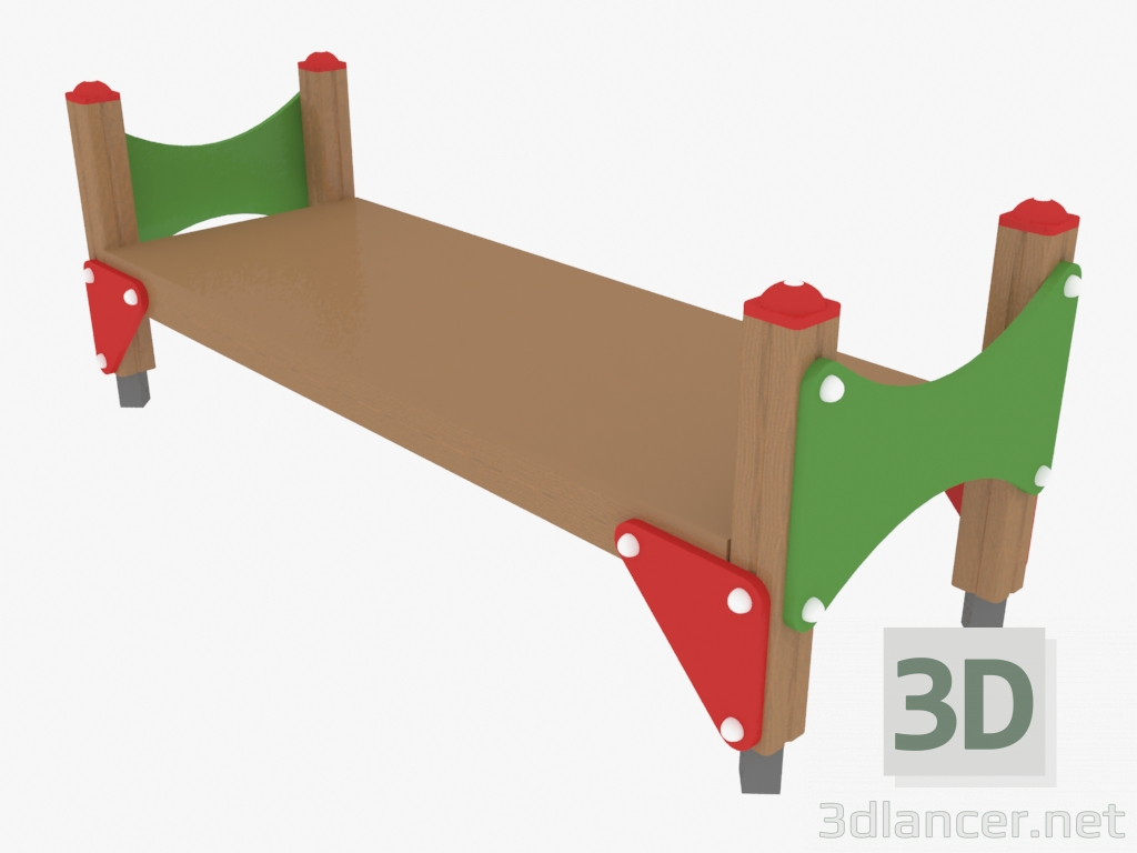 modello 3D Panchina (4012) - anteprima