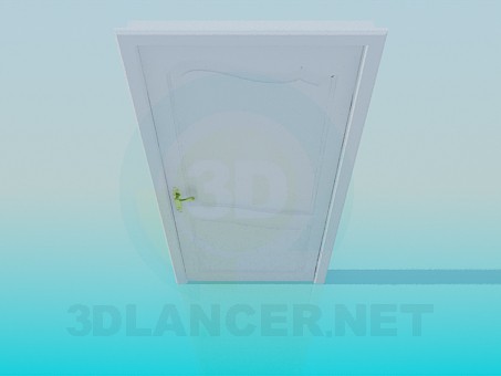 3D Modell Weiße Tür - Vorschau
