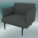 3d model Chair studio Outline (Remix 163, Black) - preview