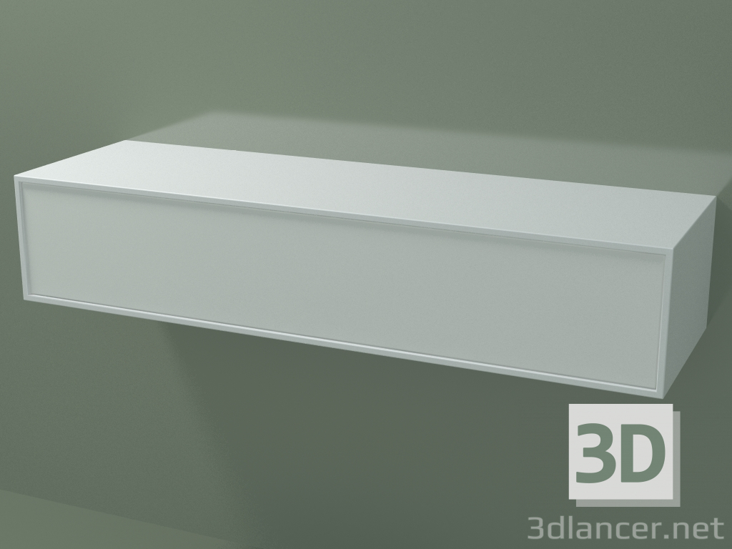 modèle 3D Boîte (8AUEAA01, Blanc Glacier C01, HPL P01, L 120, P 36, H 24 cm) - preview