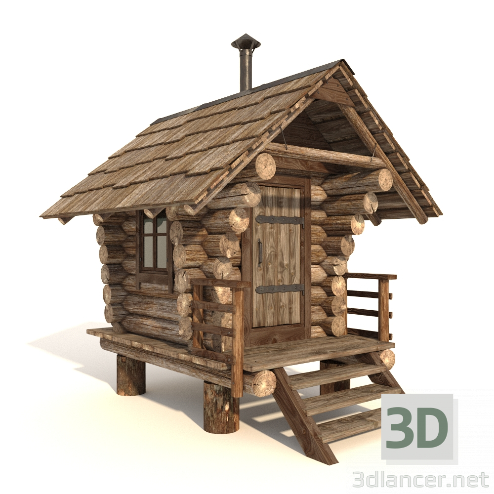 3 डी बच्चों के खेल के मैदान के लिए छोटा घर मॉडल खरीद - रेंडर