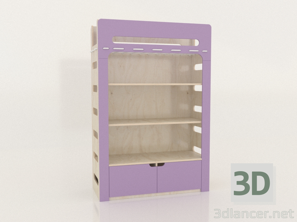 3 डी मॉडल बुककेस मूव डी (KLMDAA) - पूर्वावलोकन