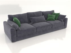 Straight 3-seater sofa SHERLOCK (upholstery option 3)