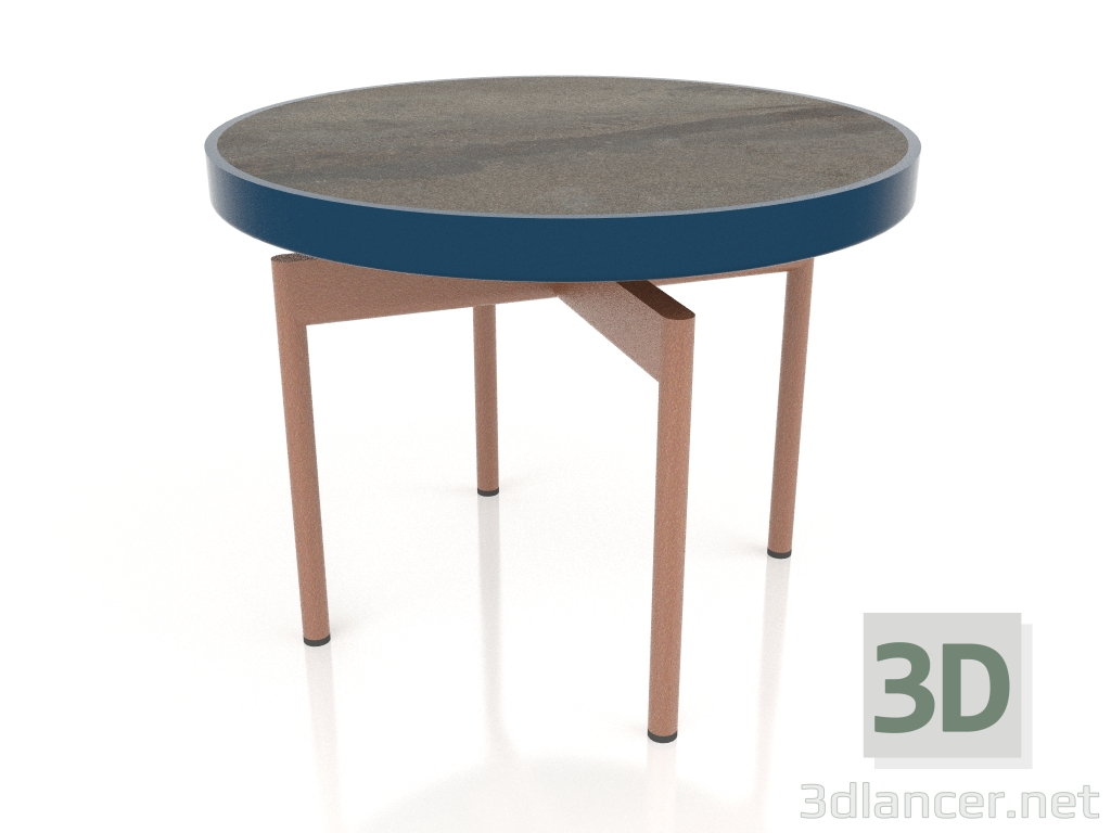 modello 3D Tavolino rotondo Ø60 (Grigio blu, DEKTON Radium) - anteprima