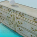 modèle 3D Armoire avec tiroirs dans le style Baroque - preview