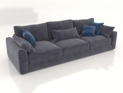 Straight 3-seater sofa SHERLOCK (upholstery option 4)