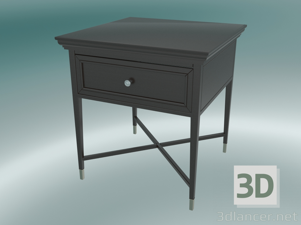 modèle 3D Table d'appoint avec tiroir - preview
