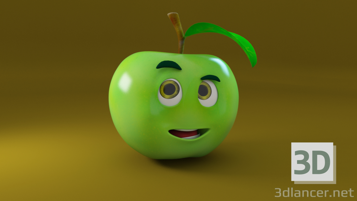 3D elma modeli satın - render