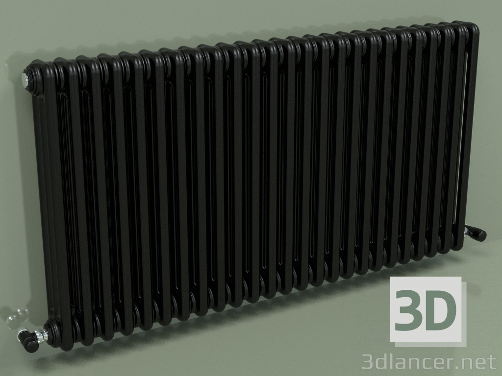 3 डी मॉडल रेडिएटर TESI 3 (H 600 25EL, ब्लैक - RAL 9005) - पूर्वावलोकन