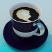 3D Modell Tasse Kaffee - Vorschau