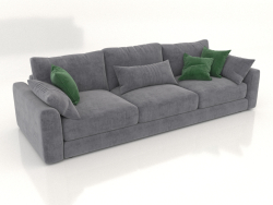 Straight 3-seater sofa SHERLOCK (upholstery option 5)