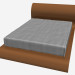 3d model Double bed Foglia - preview