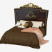 3D modeli Klasik stilde çift kişilik yatak 1673 - önizleme