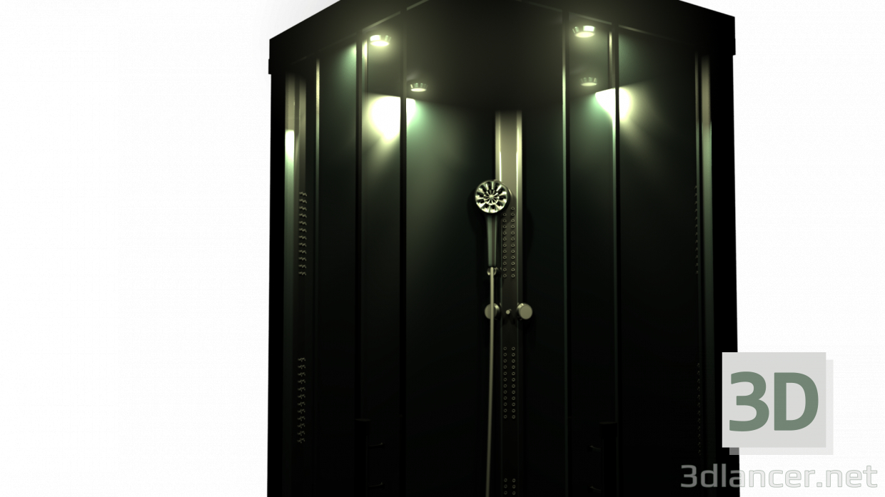 Cabina de ducha 3D modelo Compro - render