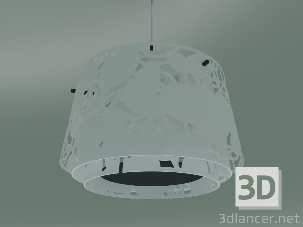3d model Lámpara colgante COLLAGE 450 PEND (70W E27, BLANCO MATE) - vista previa