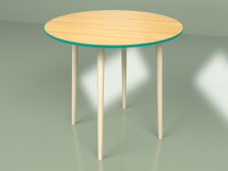 Milieu de table Spoutnik 80 cm placage (turquoise)