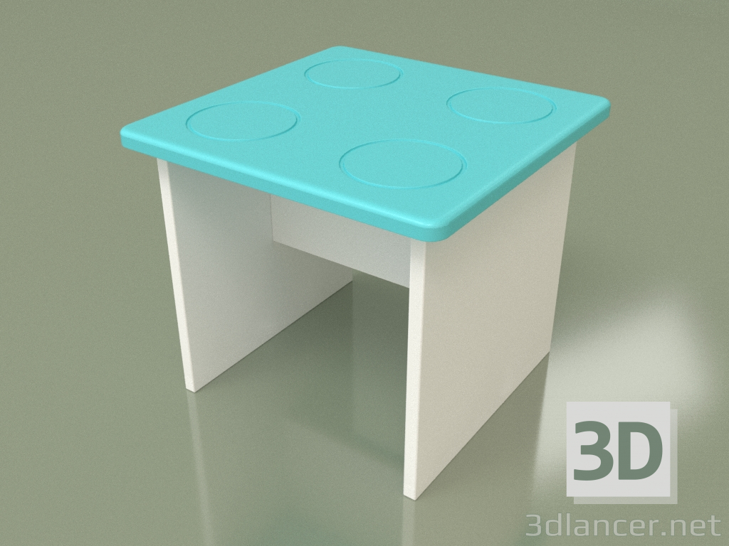 3d model Children's stool (Aqua) - preview