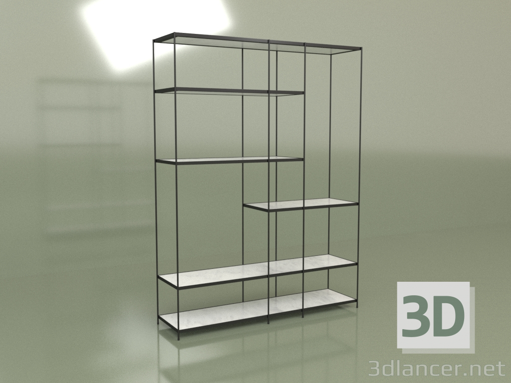 3d model Shelf Copenhagen height 215, width 150 - preview