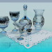 3D modeli Kesme cam bir dizi - önizleme