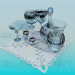 3D modeli Kesme cam bir dizi - önizleme