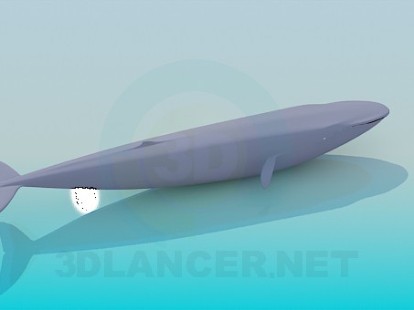 3d модель Синій кит – превью