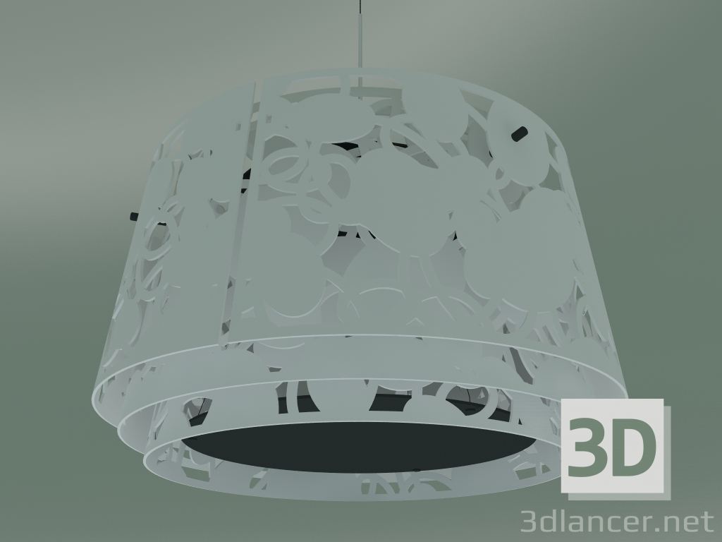 3d model Lámpara colgante COLLAGE 600 PEND (70W E27, BLANCO MATE) - vista previa