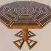 3d model Octagonal table - preview