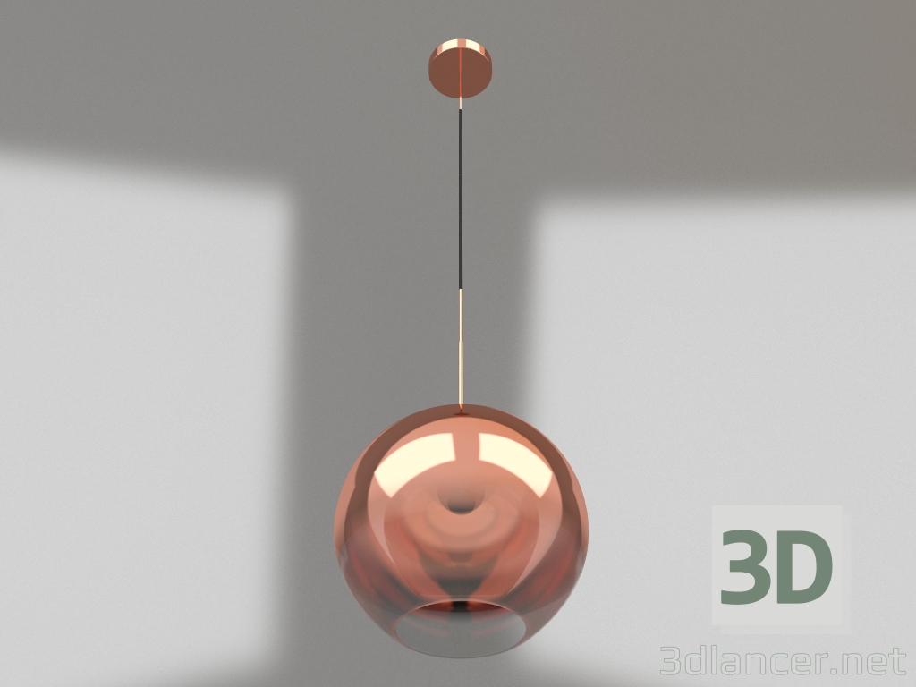 modèle 3D Suspension Sunrise transparente, roses. or (07565-20.32) - preview