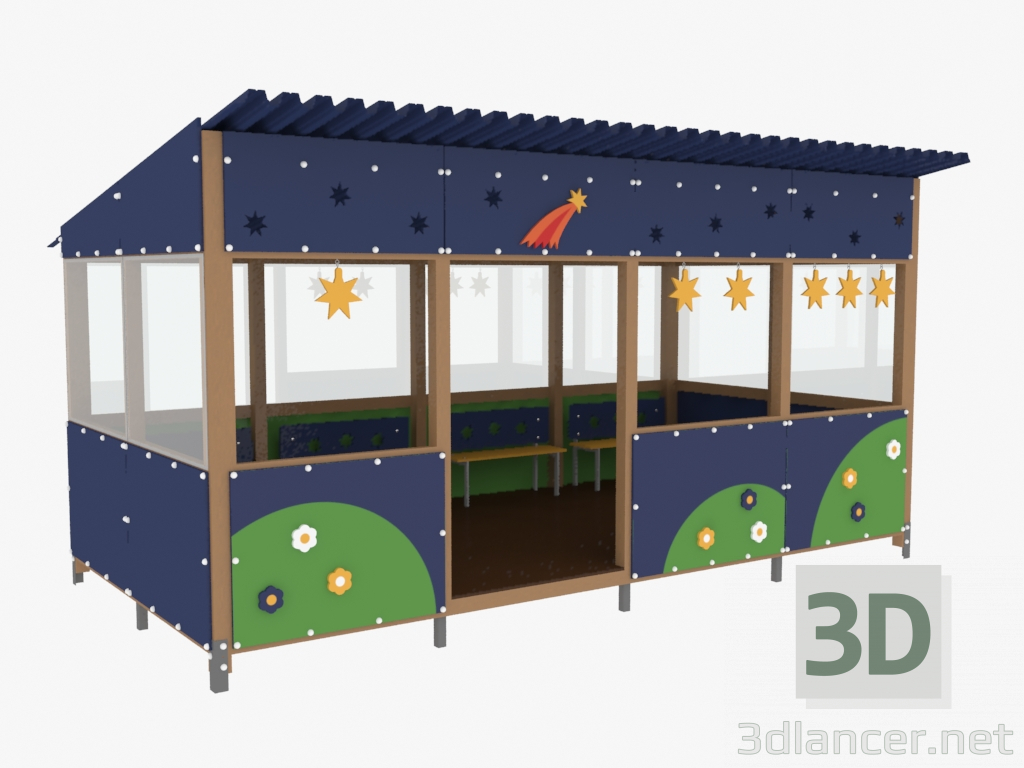 3D modeli Gölge gölgelik (4040) - önizleme